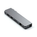 Satechi USB C ハブ マルチポートアダプター Pro Hub Max - USB4, TYPE-A データ, TYPE-C データ, ギガビットイー...