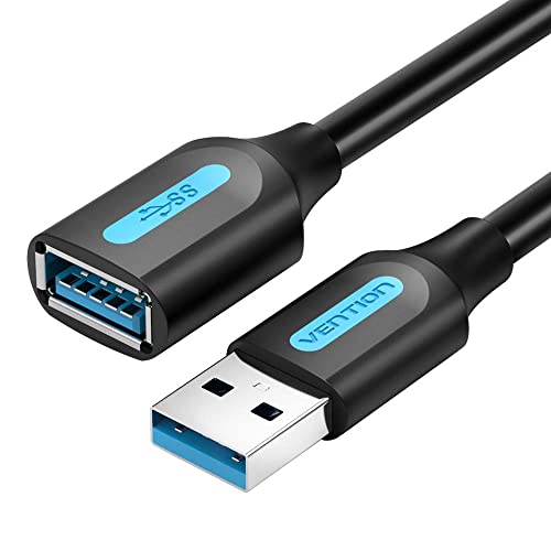 VENTION USBケーブル USB 3.0 type a オスメス 延長 ケーブル PVC 高速転送 高耐久性 取り回しやすい (2m / CBHBH)
