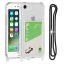 Pelanty for iPhone SE 2020 第2世代 クリアケース iPhone SE 2022 第3世代 縄掛けケース iPhone7/ iPhone8 ケース 柔軟シリコン 透明TPUバンパー iPhone6/ iPhone6s 背面カバー ICカード収納 ネック ショルダー スト