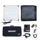 Aputure Amaran F22C RGBWW撮影ライト200W 折り畳み式 サイズ60*60cm フルカラー CRI ?95,TLCI ?98 色温度2500K-7500K 7000lux @1m(7500K) アプリ制御 15種類の照明効果 無段階調光 ソフトボックス付き 撮影用LED