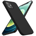 JEONELAYR iPhone 12 mini ケース 耐衝撃 米軍MIL規格取得 全面保護カバー 指紋防止 傷付き防止 着脱簡単 柔軟 TPU素材 画面レンズ保護 アイフォン12mini カバー 5.4インチ (ブラック・マット感)