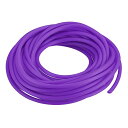 uxcell ソリッドラバーコードチューブ ゴムチューブ 全長5m 直径3 mm 穴1.5mm パープル DIYクラフトビーズ ネックレス ブレスレット用