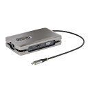 StarTech.com USBマルチハブ/USB-C/2画面/4K60Hz HDMI&VGA/100W/3xUSB/ LAN