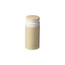 パール金属 水筒 ボトル マグボトル 200ml アイスストッパー付 保温 保冷 ステンレス製 スモーキーイエロー カフェマグフィット HB-6376