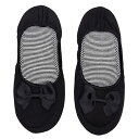 GoodsLand 【 2カラー 】携帯用 スリッパ 折りたたみ リボン 収納袋付 折りたたみスリッパ 室内 GD-SLIPPER-BK