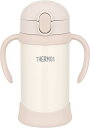 サーモス(THERMOS) まほうびんのベビーストローマグ FJL-350 ベージュ (BE) 350ml 水筒 子供 ステンレス製魔法びん構造 スペアストローセット付き 扱いやすいワンタッチオープン 水滴飛び散り防止(3)