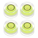 uxcell ラウンドバブルレベル 10x6 mm ミニ円形ブルズアイ水準器 レベリングカメラ 三脚望遠鏡 ワークショップターンテーブル 写真フレーム用 ライム...