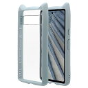 ラスタバナナ ケース カバー Google Pixel 7a 専用 ハイブリッド 猫耳 TPUバンパーケース スモーキーブルー 7523PXL7AHB
