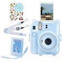 HIYQIN instax mini 12ケース、FUJIFLM 「チェキ instax mini 12」 ケース 5点セット チェキ 12 クリアケース ショ...