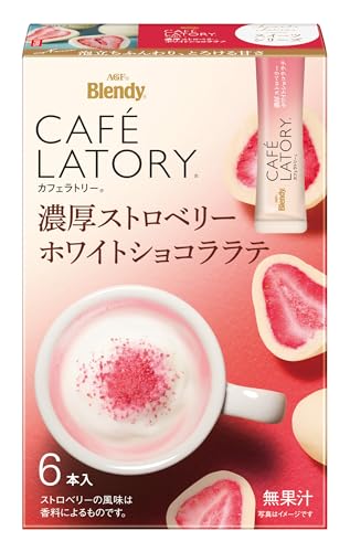 楽天HappyLifeAcademiaAGF ブレンディ カフェラトリー スティック 濃厚ストロベリーホワイトショコララテ 6本×6箱 【 ココア スティック 】 【 スイーツ ラテ 】 【 粉末 】