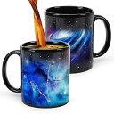 MUGKISS双魚変色星座カップ11 oz、星座双魚コーヒーカップ、星空陶磁器変色カップ、ユニークな誕生日プレゼント、2月から3月(3)