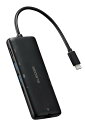 エレコム USB-C ハブ ドッキングステーション 7in1 PD対応 100W LANポート HDMI 4K60Hz 高速データ転送 5Gbps SD/microSD ブラック DST-W02