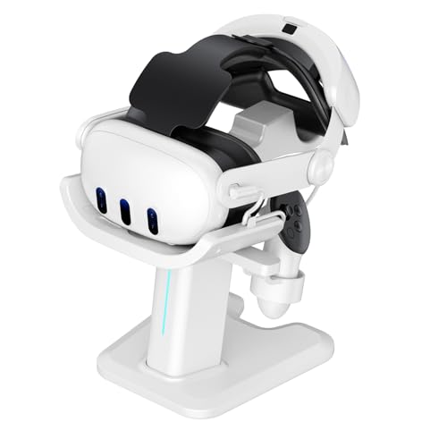 SHEAWA for Meta Quest 3 スタンド 充電ホルダー 互換品 収納用 省スペース VRスタンド 指示ランプ付 アクセサリー
