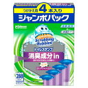 スクラビングバブル トイレ掃除 トイレスタンプ 消臭成分in クリアジャスミン 付け替え 詰め替え 4本入り 付け替え用