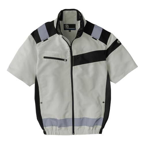 [ボルトクール] 空調風神服 半袖ジャケット 服単品 カジュアルデザイン ファン・バッテリー別売り 暑さ対策 ANDARE SCHIETTI(アンドレスケッティ) グレー