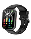 スマートウォッチ iPhone/Android対応 Bluetooth 通話機能付き 1.85インチ 大画面 腕時計 歩数計 Smart Watch 着信電話通...