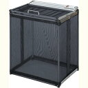 カラスよけ ネット 屋外 ゴミ箱 収集庫 ゴミストッカー 大容量 ネットボックス 折りたたみ 日本製 ゴミ収集箱 ゴミステーション 軽量 コンパクト からすノンノン ブラック 小 60cm