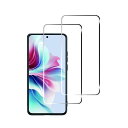 【2枚セット】 FOR OPPO Reno11 A フィルム 強化ガラス 旭硝子製 FOR OPPO Reno11 A ガラスフィルム 全面保護 硬度9H 飛散...