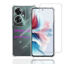Wekrsu 対応 OPPO Reno11 A 用の ケース + ガラスフィルム 柔軟 TPU カバー 全透明 散熱加工 黄変しにくい 日本旭硝子製 フィルム 強化ガラス 硬度9H 高透過率 飛散防止 [ 全面保護カバー 耐衝撃 落下