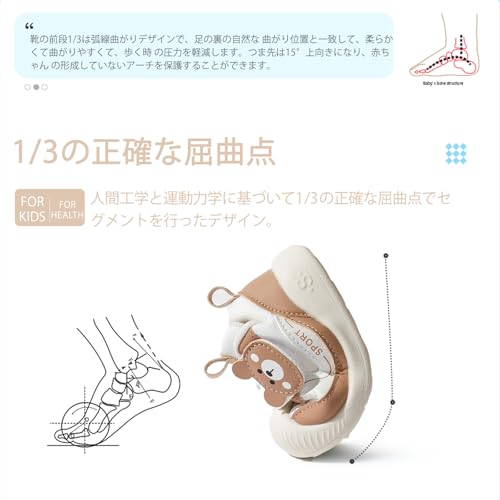 [HAYAHARU] ベビーシューズ 男の子 女の子 12~15.5cm ベビーサンダル ファーストシューズ 通気性 マジックテープ アウトドア 軽量 子供 スニーカー 運動靴 幅広