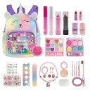 Aifieego 48PCS TOYS 子供用メイクセット プリンセス 玩具 お化粧セット女の子おもちゃ 化粧品人気 キッズコスメセットおままごとセット 子供メイクアップセット マニキュア はがせるタイプ 小