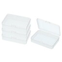 PATIKIL 4.5x3.3x1.4インチネイルチャームオーガナイザー 4個のクラフトオーガナイザーと収納ボックスグリッドクリアプラスチックオーガナイザーボックスビーズオーガナイザーアートクラフト