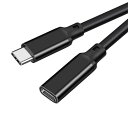 USB type C 延長ケーブル (1m) LpoieJun USB 3.2 Gen2(20Gbps) 高速データ通信/ 4K@60Hz映像出力/240W P...