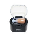 SaiEL 集音器 ハッキリさん 片耳 充電式 ワンタッチ式音量調整 バッテリー内蔵 軽量 コンパクト 小型 おしゃれ ベージュ お年寄り 高齢者 父の日 母の...