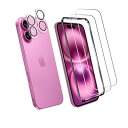 対応 iPhone 16 ガラスフィルム 【ガイド枠付き】2*強化ガラス 2*カメラフィルム 液晶 ガラス 超薄型 保護フィルム アイフォン16 保護フィルム ...