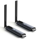 ワイヤレスHDMI 送受信機セット 小型 拡張モード 1×送信機+1×受信機 200m 小型 Lemorele 受信機4台増設可能 WIFI/設定不要 1080...