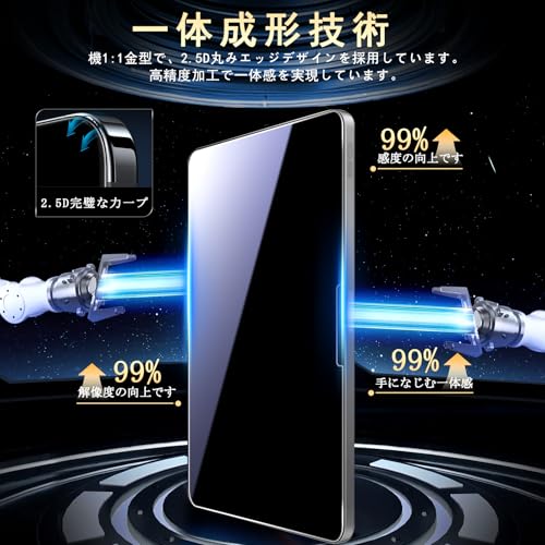 対応 iPad Pro 11 インチ 2024 M4 ガラスフィルム (2024モデル) ガイド枠付き 【2枚セット-日本旭硝子素材】対応 iPadPro11 保護フィルム iPadpro11インチ2024 強化ガラス スマートタブレット 液晶保護 ガ