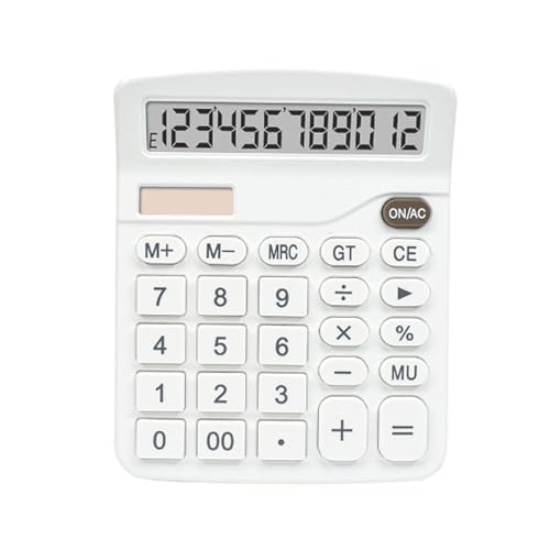 電卓 普通電卓 大型LCDディスプレイ 12桁 数字ビッグボタン ミニ卓上サイズ 税計算 商売 ビジネス 家庭用 テレワーク (白) 電卓 普通電卓 大型LCDディスプレイ 12桁 数字ビッグボタン ミニ卓上サイズ 税計算 商売 ビジネス 家庭用 テレワーク (白)