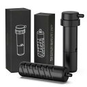 Greeshow GS2809浄水カートリッジ (外付け+内蔵)セット 防災グッズ アウトドア 濾過器 キャンプ用品 交換用フィルター 緊急用水 長期保管可能 GS-2801/2809/2811用 ブラック(2)