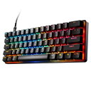 SteelSeries ラピッドタップ ラピッドトリガー 搭載 ゲーミングキーボード ミニサイズ Apex Pro Mini Gen 3 US 有線 英語配列 OmniPointスイッチ 2-in-1アクションキー 搭載 ブラック 64913