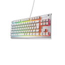 SteelSeries ゲーミングキーボード テンキーレス 有線 Apex 3 TKL White JP 日本語配列 静音スイッチ IP32防滴 24キー同時押し対応 ホワイト 64909