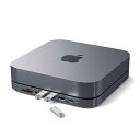 Satechi USB C ハブ - Type-C アルミニウム スタンド & ハブ - USB-C データポート Micro/SD カードリーダー USB 3.0 & ヘッドホンジャックポート - Mac Studio Mac Mini M2/M1 (M4 には対応していません) (スペース