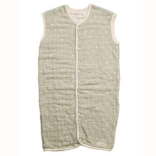 angerolux(アンジェロラックス) 通年 キッズ 子供 夏用 【日本製】 2ウェイ 6重ガーゼ スリーパー モスグレー 110-120cm