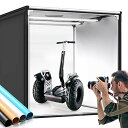 【最新】超大型 撮影ボックス5500K 撮影キット SAMTIAN 104x104x104cm 4色背景シート(黒・白・青・黄) 撮影ブース 撮影スタジオ 126個撮影ledライト 15000LM 高輝度 スタジオボックス プロな撮影セッ