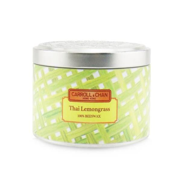 キャンドル・キャロル&チャン 100% beeswax tin candle - thai lemongrass (8x6) cm