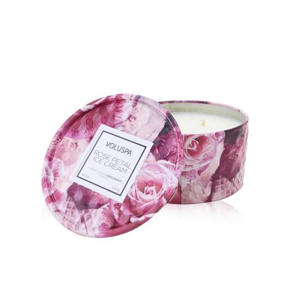 [̵]ܥ륹 2 wick tin candle - rose petal ice cream 170g[ŷľ]