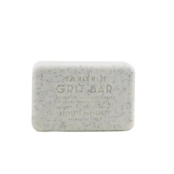 18.21 man made grit bar - exfoliating moisturizing soap - # absolute mahogany 198g