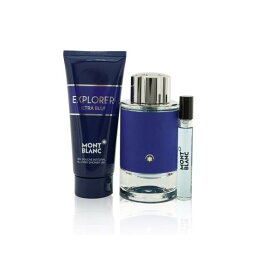 [送料無料]モンブラン explorer ultra blue coffret: edp spray 100ml + edp spray 7.5ml + shower gel 100ml 3pcs[楽天海外直送]