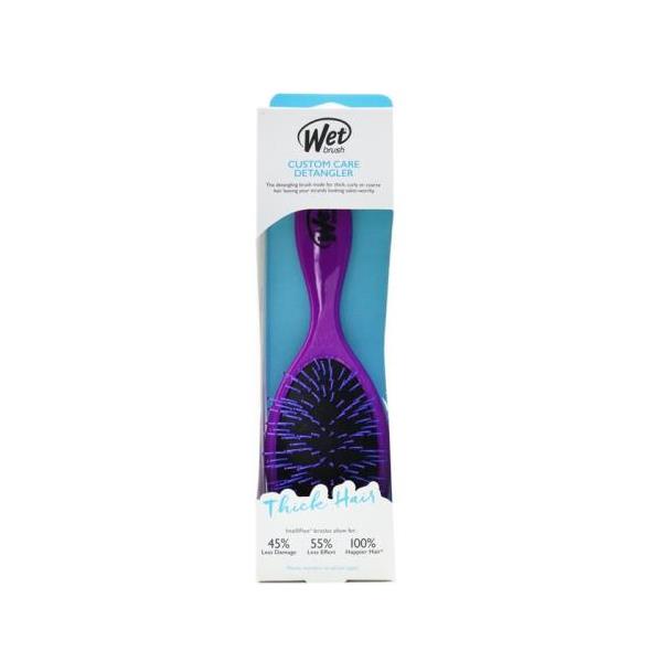 送料無料 ウェットブラシ custom care detangler thick hair brush - purple bwr830ccpr 1pc 楽天海外直送