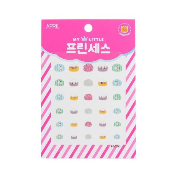 []april korea princess kids nail sticker - # p007k 1pack[yVCO]