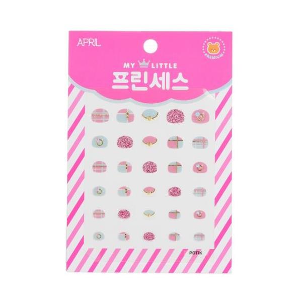 []april korea princess kids nail sticker - # p011k 1pack[yVCO]