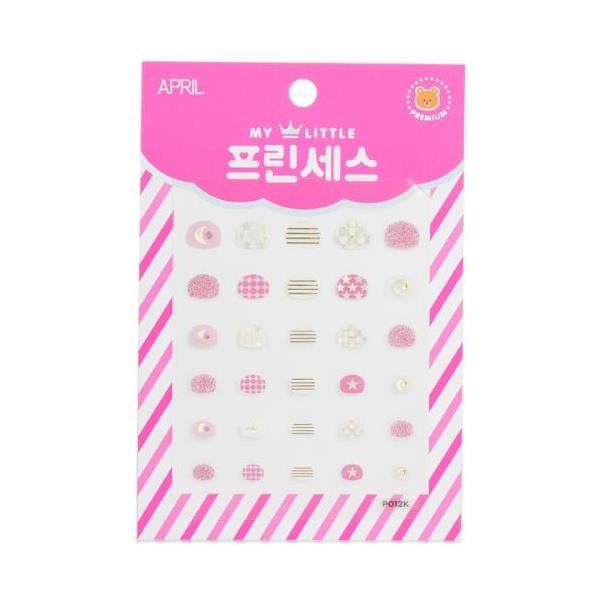 []april korea princess kids nail sticker - # p012k 1pack[yVCO]