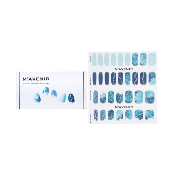 送料無料 mavenir nail sticker (blue) - deep water wave nail 32pcs 楽天海外直送