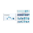 []mavenir nail sticker (blue) - # deep water wave nail 32pcs[yVCO]