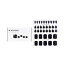 [̵]mavenir nail sticker (black) - # classic black pedi 36pcs[ŷľ]