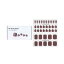 [̵]mavenir nail sticker (brown) - # cocoa time pedi 36pcs[ŷľ]